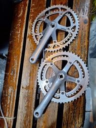 CS~千祥 日本SHIMANO  52/42T 四方孔雙盤 橢圓大盤 165mm