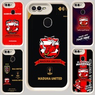 M-107 Madura United FC White Casing for OPPO A12E A7 A1K F7 A12 A3S A5 A12s A11K F5 A5S F9 Pro