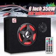 350W 6" Under-Seat Car Active Subwoofer Speaker Stereo Bass Audio Powered Car Subwoofers Amplifier A