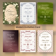 Modern Wedding Invitation Card | Event Cards | Card Printing | A6card
