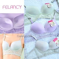 FELANCY WIRELESS BRA 34B 36B 38B PUSH hp LEVEL 2 PUSHUP THICK WIRELESS LACE BRA 073-01281B