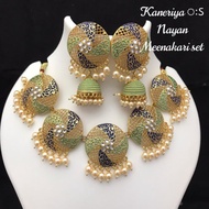 Nayanthara Inspired Necklace and Jhumka