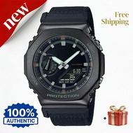 นาฬิกาสปอร์ต G-SHOCK รุ่น GM-2100 โลหะรูปทรงแปดเหลี่ยม สายผ้าทอ พร้อมจัดส่ง รับประกัน รุ่น GM-2100CB