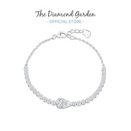 TDG 10K White Gold Lab-Grown Diamond Bracelet