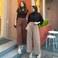 PREMIUM CRINGKLE PANTS HIGHWAIST CRINGKLE PANTS RUBY CRINGKLE PANTS