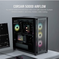 CASE (เคส) CORSAIR 5000D AIRFLOW TEMPERED GLASS (BLACK) (E-ATX) (CC-9011210-WW) สินค้ารับประกัน 2 ปี