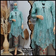 (COD) Kebaya/Brukat kondangan mewah 2022/kebayak moderen 2022 satu setel/kebaya brukat modern kondan