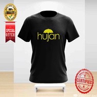 BAJU BAND VIRAL HUJAN BAND LOGO KUNING DESIGN 1 TSHIRT ROUND NECK FOR ALL