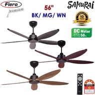 FIERO 56" DC MOTOR CEILING FAN WITH 12 SPEED VAZZO 56 (MB/ MG/ WN)/ WITH LED VAZZO 56L (MG/ WN)
