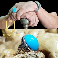 Iranian 🇮🇷 sky blue turquoise ring | Cincin Firus Iran | Premium Ottoman Design