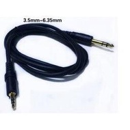 3.5mm公對6.5mm公 3.5mm耳機轉6.3mm 立體聲音頻對錄線/音源線/麥克風線 1.5米