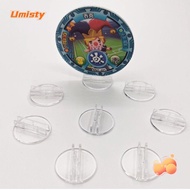 UMISTY 50/100pcs Transparent Plastic Stand, Props DIY Plastic Card Display Stand,  Components Card 2mm Plate Paper Board Card Holder Games