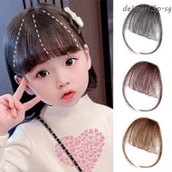 DELMER13P Baby Hair Wig Photography Props Brown Hair Extension Party Clip In Fringe Natural Daily In