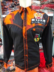 Kemeja sritex BPPH Bordir timbul jahitan rante Pemuda Pancasila