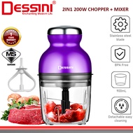 DESSINI ITALY RS-1686 900mL Capsule Cutter Spin Chopper Blender Grinder Mixer Mincer Masher Juicer P