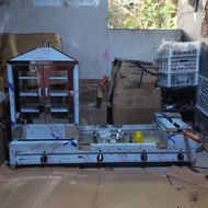 burger griller with deep fryer and steamer (15x24 medium fryer medium steamer)