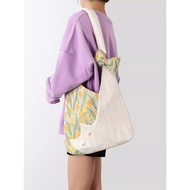 Tulip Cat Tote Bag Large Capacity Shoulder Bag