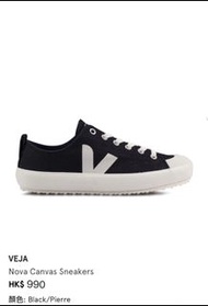 《全新.現貨》VEJA 《Nova  Canvas Sneakers》 顏色：Black/Pierre 黑色/杏色