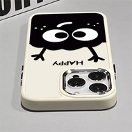 Cute Black Coal Ball Cartoon Pattern Phone Case Compatible for IPhone 15 13 11 14 12 Pro Max 7/8 Plus IPhone SE 2020 X XS MAX Fashion Shockproof Case