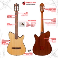 รับส่วนลดสูงสุด 60.- กีต้าร์คลาสสิคไฟฟ้า Ibanez FRH10N สี Brown Sunburst Flat , Natural Flat - Elect