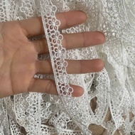 Cotton lace, odd 5m, white thread, 1cm~3cm wide, ribbon lace, decorative lace