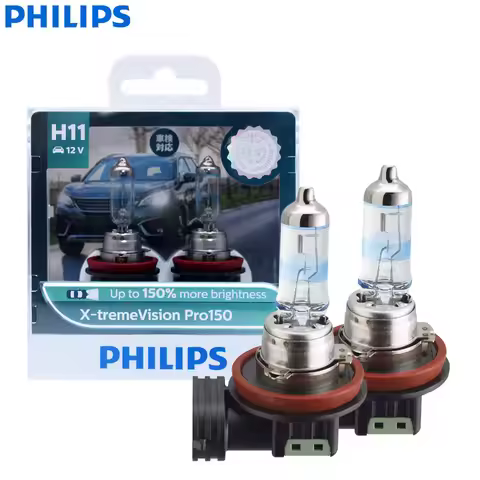 Philips X-treme Vision Pro150 H11 12V 55W PGJ19-2 +150% Bright Car Halogen Head Light HL Beam ECE Au