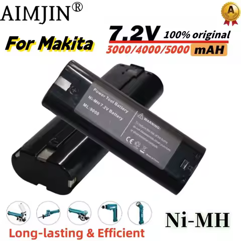 For Makita 7.2V 3.0/4.0/5.0Ah Ni-MH Replacement Battery For 7000 7002 7033 191679-9 192695-4 632002-