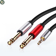 Boupower IN stock Jack 3.5mm to 6.35mm Adapter Audio Cable for Mixer Amplifier CD Player Speaker 6.5mm 3.5 Splitter Jack Male Audio Cable