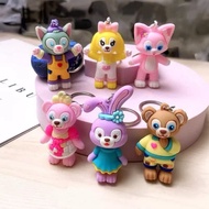 Keychain Soft Rubber Cartoon Doll Keychain Lina Belle StellaLou Little Fox Duffy Bear Backpack Charm