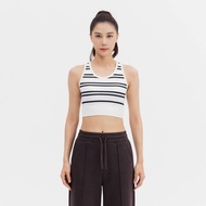 Decathlon Fitness And Sportswear No Gender Cn Tank Bra 120 Stripes - Breast Support