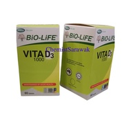 BIO-LIFE VITA D3 1000 60'S | Vitamin D3 Supplement 1000 IU | Daily Vitamin D Support