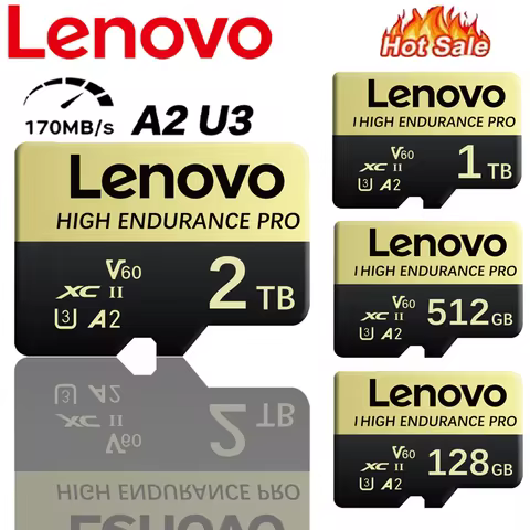 Lenovo 2TB SD Memory Card 1TB 512GB 256GB A2 U3 Micro TF SD Card 128GB High Speed MLC TF Card For Ni