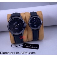 jam tangan couple charles delon anti air original