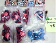 Bandai Gundam Figures  1998 年高達 魔蟹 扭蛋公仔散蛋合共7隻齊售（議價者不回，不散買，不設面交) 15/05