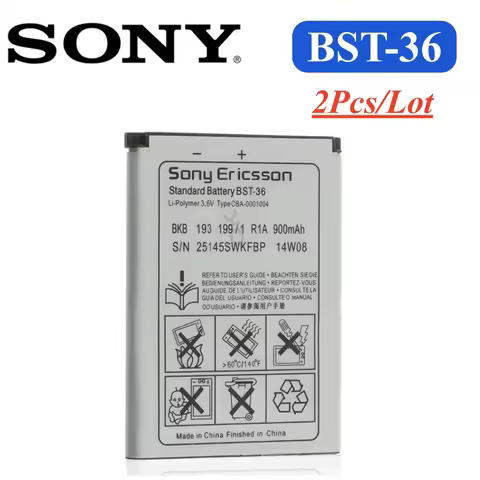 2pcs/lot Battery BST-36 780mAh For Sony Ericsson J300 K510i Z550a K310 J300C X0001 Z550C K320 K310i 