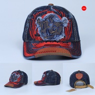 Mũ Nón Ông Địa True Religion - Nón Địa Đàn - Nón Jean Rách Bụi - Mũ Nón Bóng Chày Chất Liệu Jean Dày