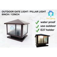 Outdoor Gate Light Outdoor Gate Lamp Weather Proof Outdoor Pillar Light Lampu Pagar