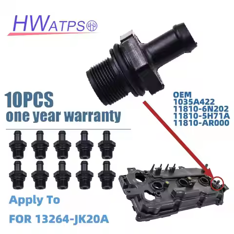 Auto Engine PCV Valve 1035A422 118106N202 Fits Valve Cover 13264-JK20A For Nissan 350Z / Infiniti G3