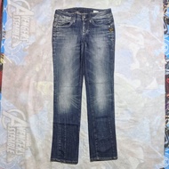 Celana Panjang Longpants Jeans Gstar Slim Fit Blue Washed Fading Ori