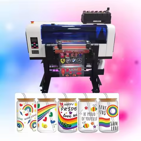 30 cm uv a3 printer dtf uv printer desktop color label packaging varnish digital uv wcmyk label prin