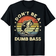Funny Fishing Shirt Dont Be Dumb Bass Fish Funny Dad T-Shirt