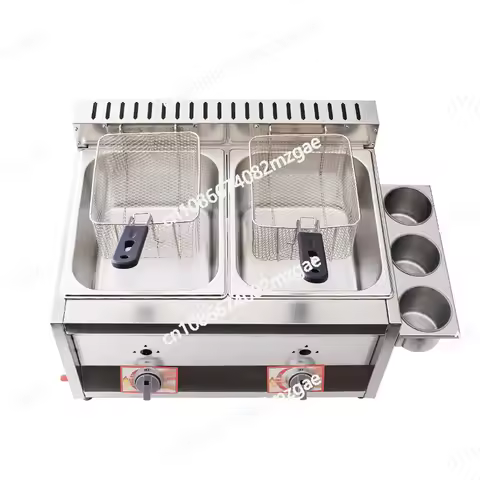 Gas fryer Commercial stall Fried skewers Equipment Fryer Fryer Fritters Machine French fries Fried c