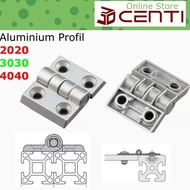 Engsel Pintu Hinge Aluminium Profile 2020 3030 4040 20 30 40 mm Profil