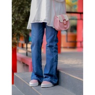 [NO RESTOCK] 2WINS Oslo Bootcut Jeans Dark Blue Seluar Jeans Muslimah [Plus Size Available]