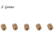 5Pcs Brass 10T Pinion Gear Motor Gear for Axial SCX24 1/24 RC Crawler Car Upgrade Parts Accessories