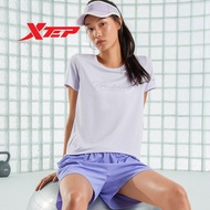 Xtep Women's Short Sleeve New Breathable Casual Sports Short Sleeve  877228010198