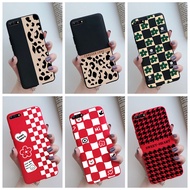 Huawei Y6 2018 Leopard Phone Case Colorful Checkerboard Soft Silicone Protective Cover Huawei Y6 Prime 2018 Honor 7A Casing