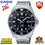 Original Edifice DIVERS Baby G Men Women Watch MDV106 200M Water Resistant Shockproof and Waterproof Full Auto-Calendar Stainless Steel Men's Boy Quartz Wrist Watches 4 Years Official Warranty MDV-106-1A METAL (Free Shipping Ready Stock)