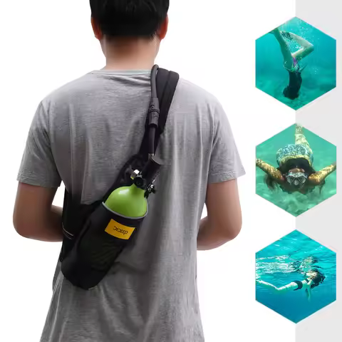 1L Mini Scuba Tank Underwater Dive Portable Lungs Deepest 32.8ft Scuba Oxygen