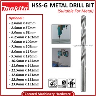 (CORATED) Makita HSS-G Metal Drill Bit (2.0mm - 13.0mm)